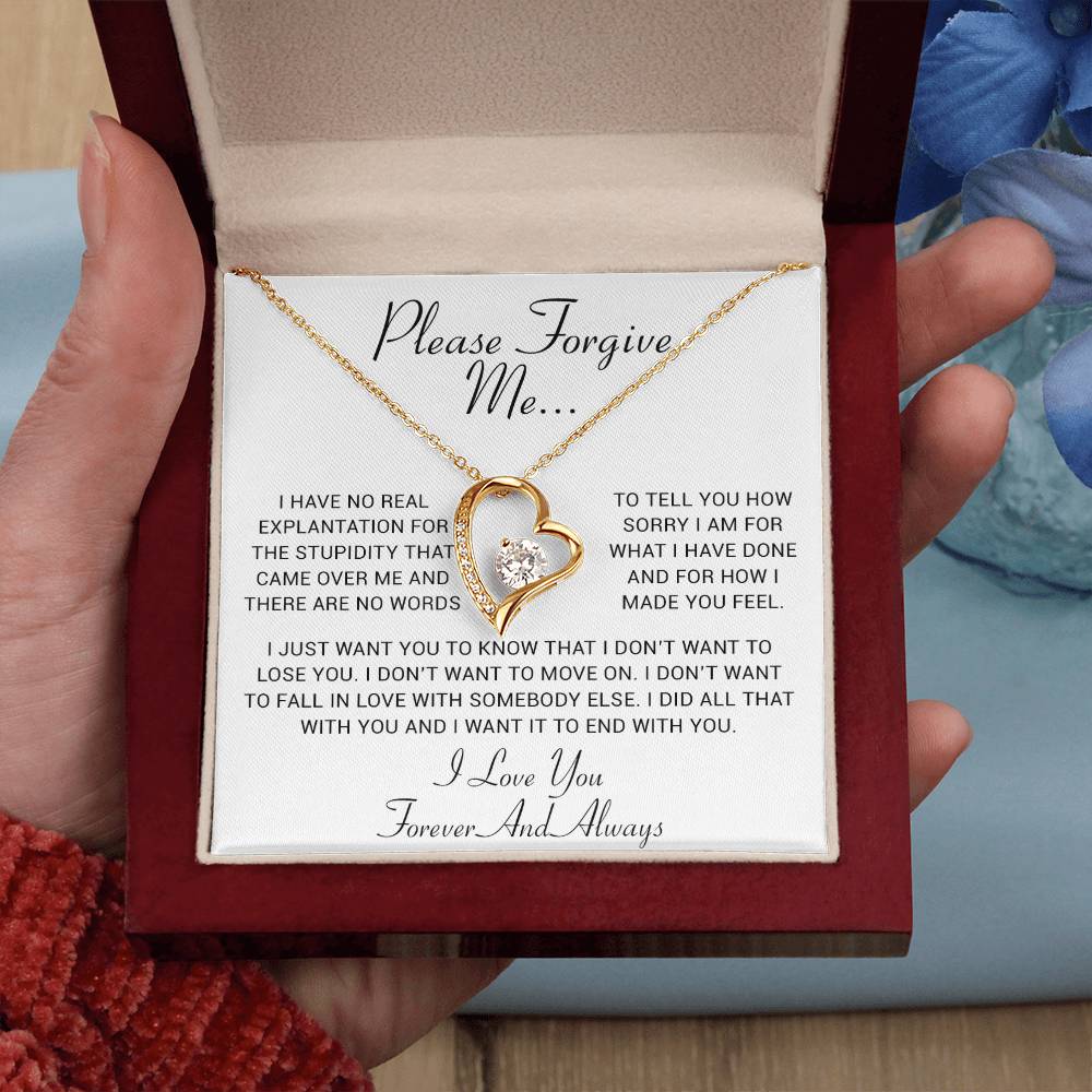 I'm Sorry Gift, Apology Gift, Sorry Poem, Forgiveness, Thinking of You Necklace