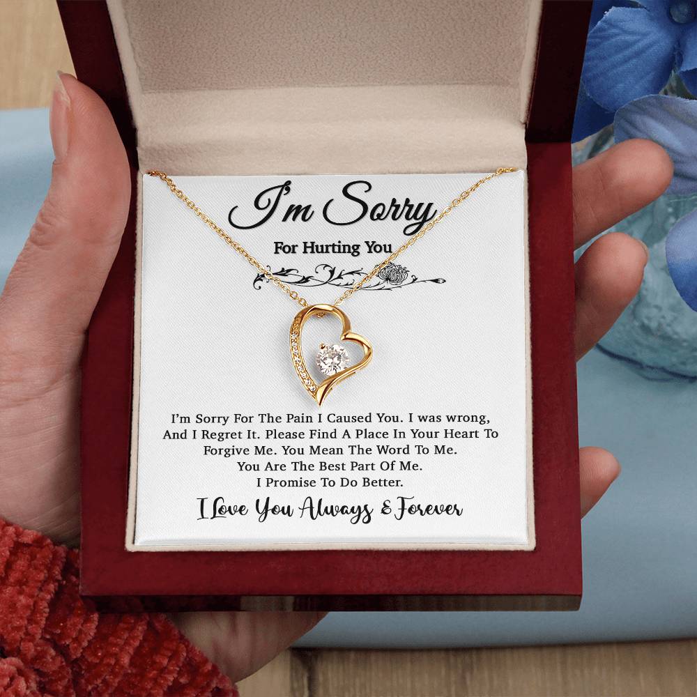 I'm Sorry Necklace, Apology Gift For Wife, Girlfriend, Forgiveness Jewelry 5_5