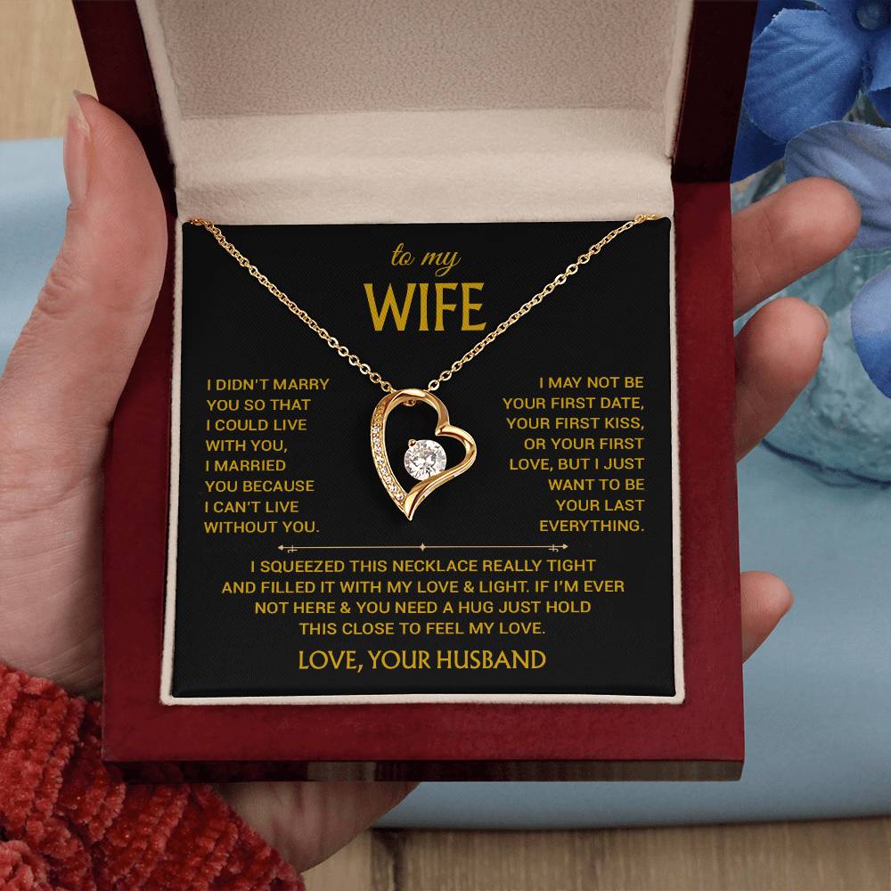 To My Wife Necklace, Christmas Gifts For Women, Anniversary Gift For Wife