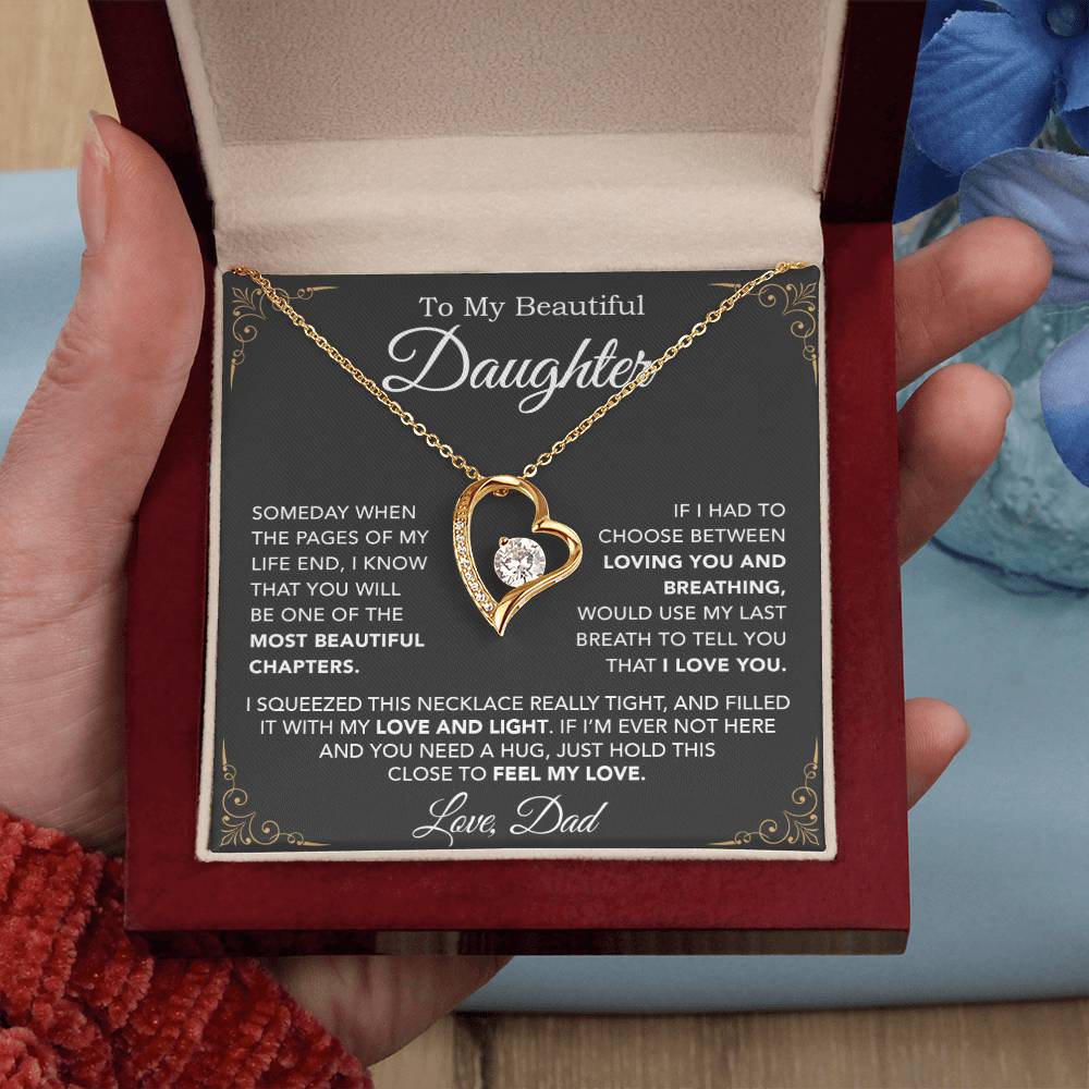 To My Daughter Necklace, Daughter Father Necklace, Daughter Gift From Dad 29_8