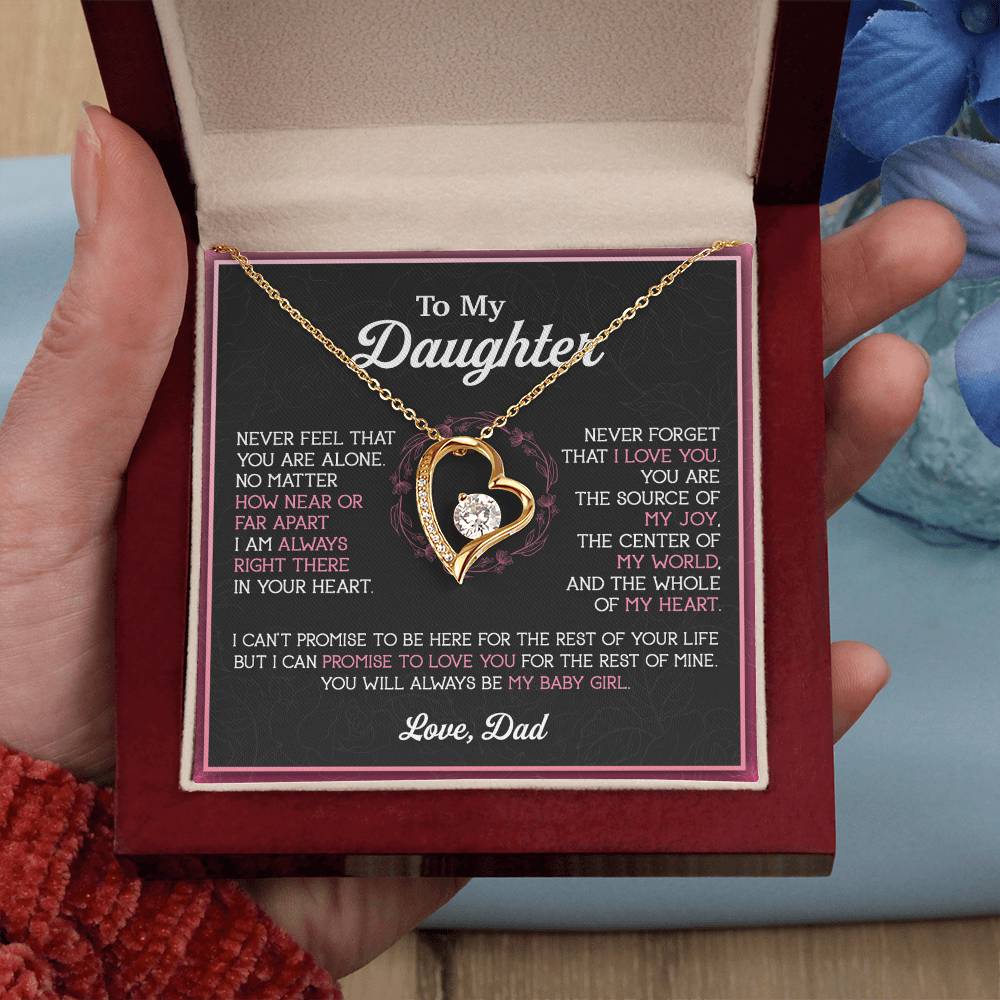 To My Daughter Necklace, Gift for Daughter from Dad, Father Daughter Necklace 12_11