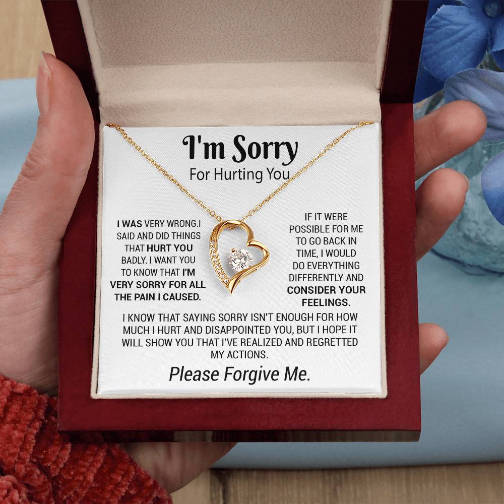 I'm Sorry Necklace Gifts, Apology Gifts For Her, Forgiveness Gift, Wife Gift 5_12