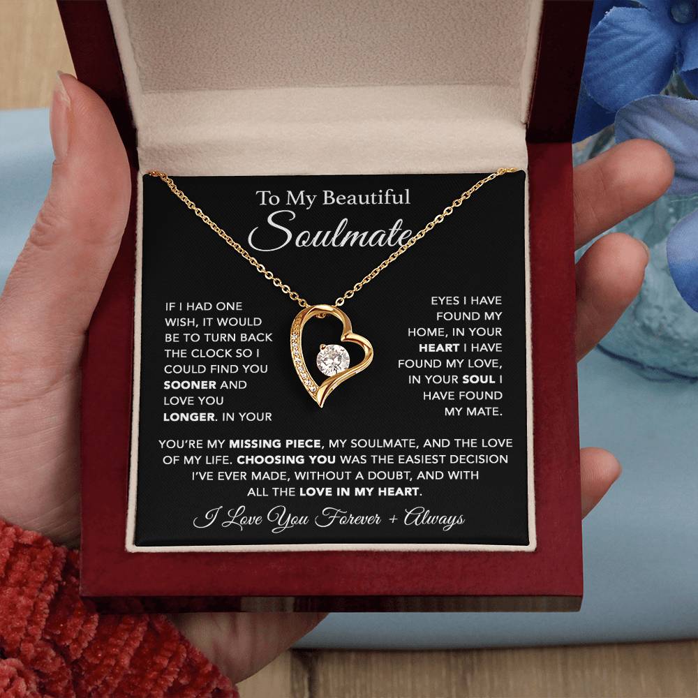 To My Soulmate Necklace, Soulmate Gift, Gift For Girlfriend, Christmas Gift 10_1