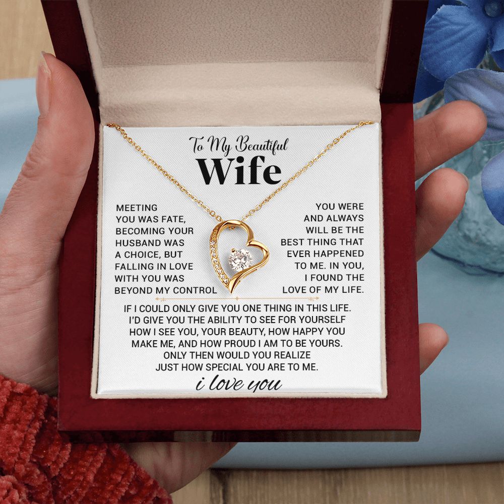 To My Wife Necklace, Anniversary Gift For Wife, Wife Birthday, Gift For Wife 555