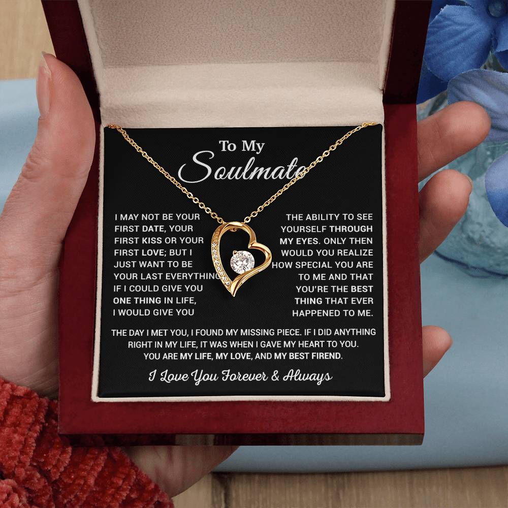 To My Soulmate Necklace, Valentine Gift For Her, Gift For Soulmate 11_1_Black