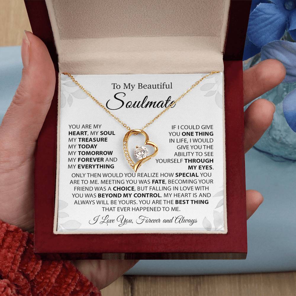 To My Soulmate Necklace, Gift For Wife, Gift For Her, Christmas Gift