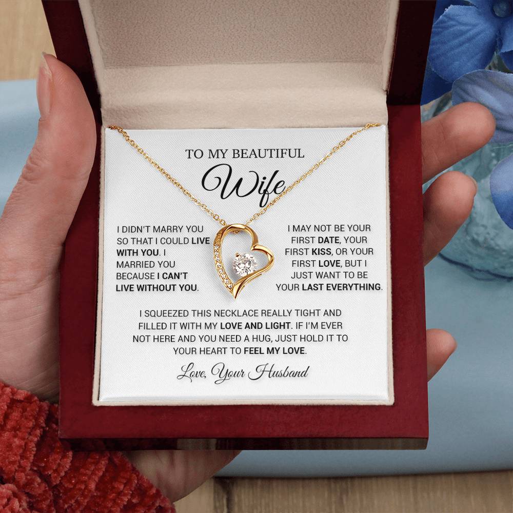 To My Wife Necklace, Wife Christmas Gift, Gift For Her, Christmas Gift