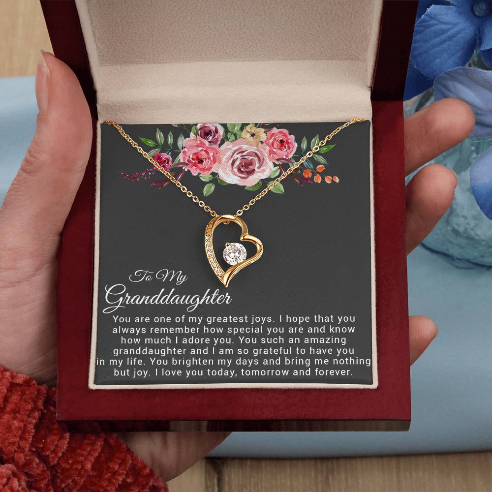 To My Granddaughter Necklace, Birthday Gift For Granddaughter, Granddaughter Gifts