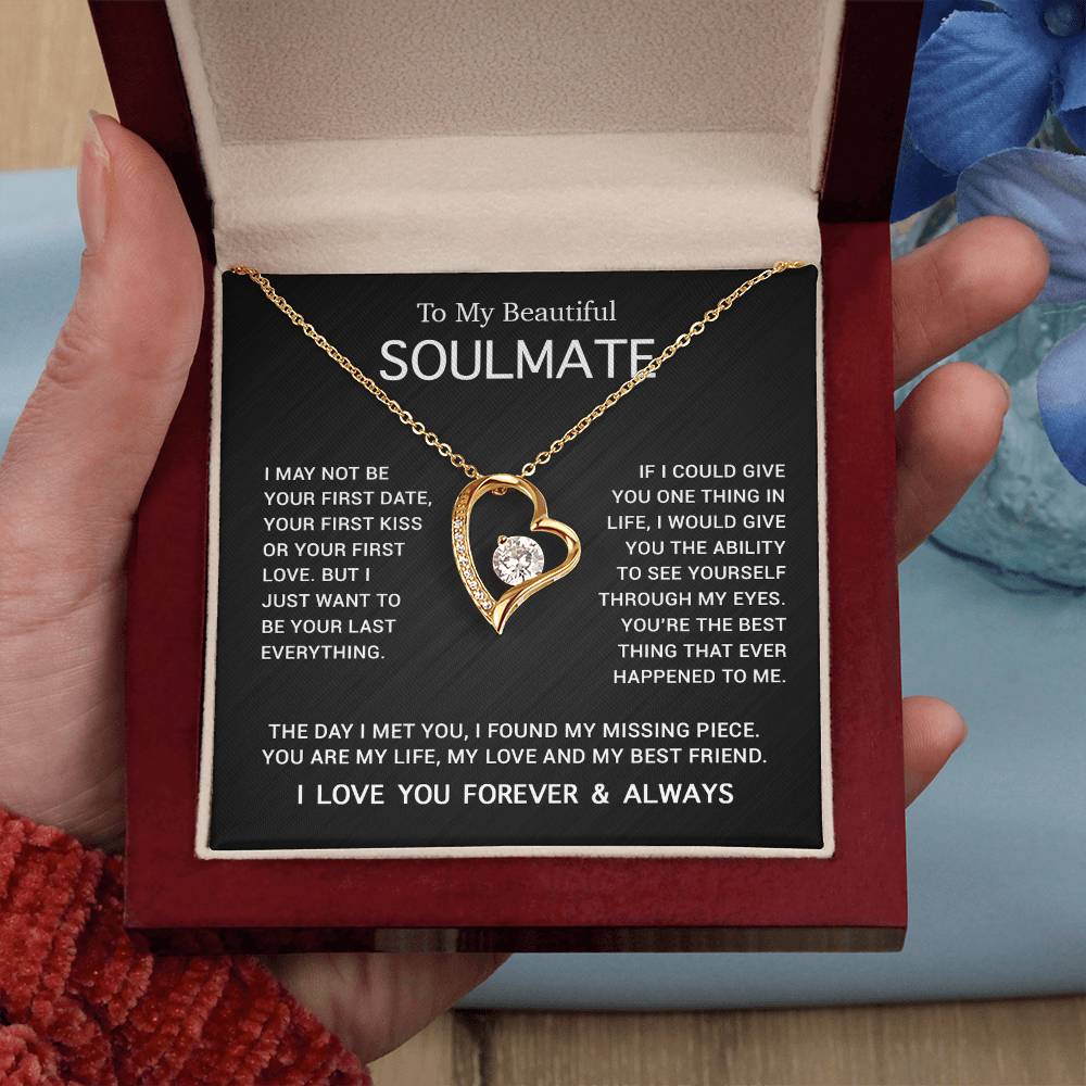 To My Soulmate Necklace, Gift For Soulmate, Anniversary Gift, Birthday Gift 3_5