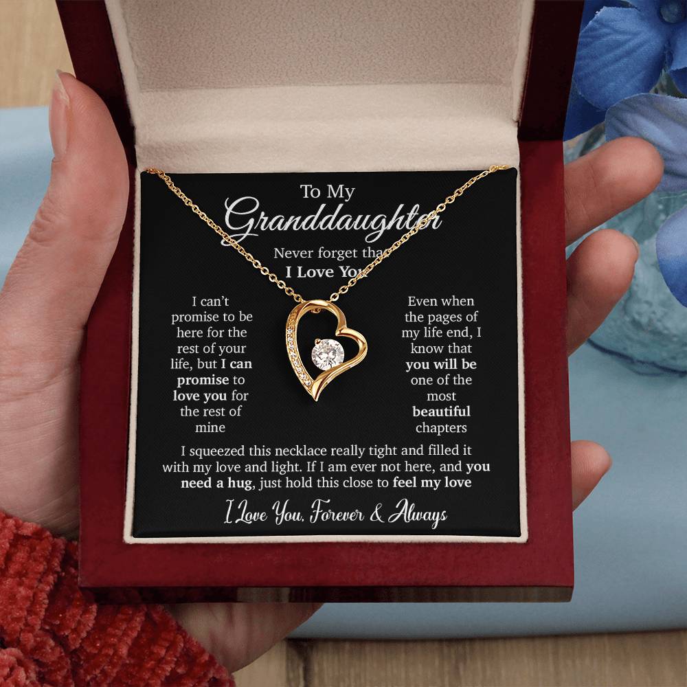 To My Granddaughter Necklace,Granddaughter Christmas Gift,Granddaughter Birthday Gift