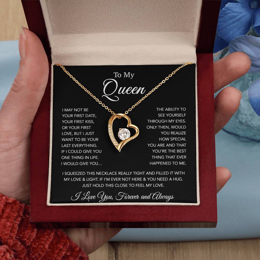 To My Queen Necklace, Anniversary Gift For Wife, Girlfriend Necklace, Birthday Gift For Wife 20_1