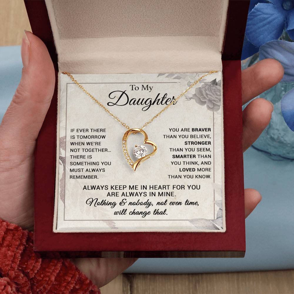 To My Daughter Necklace, Gift From Mom, Dad, Christmas Gift