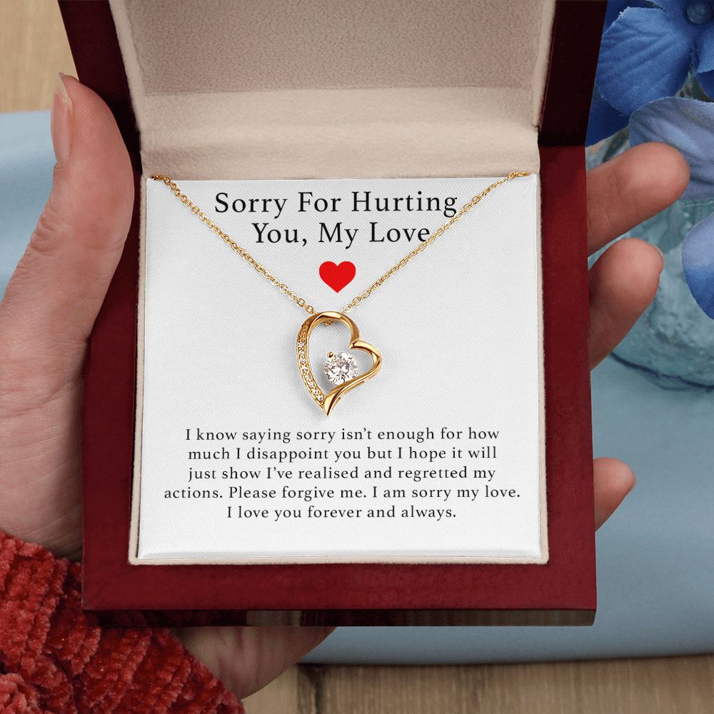 Sorry For Hurting You Necklace, Forgiveness Gift, Apology Gift for Her, I'm Sorry Gift For Her