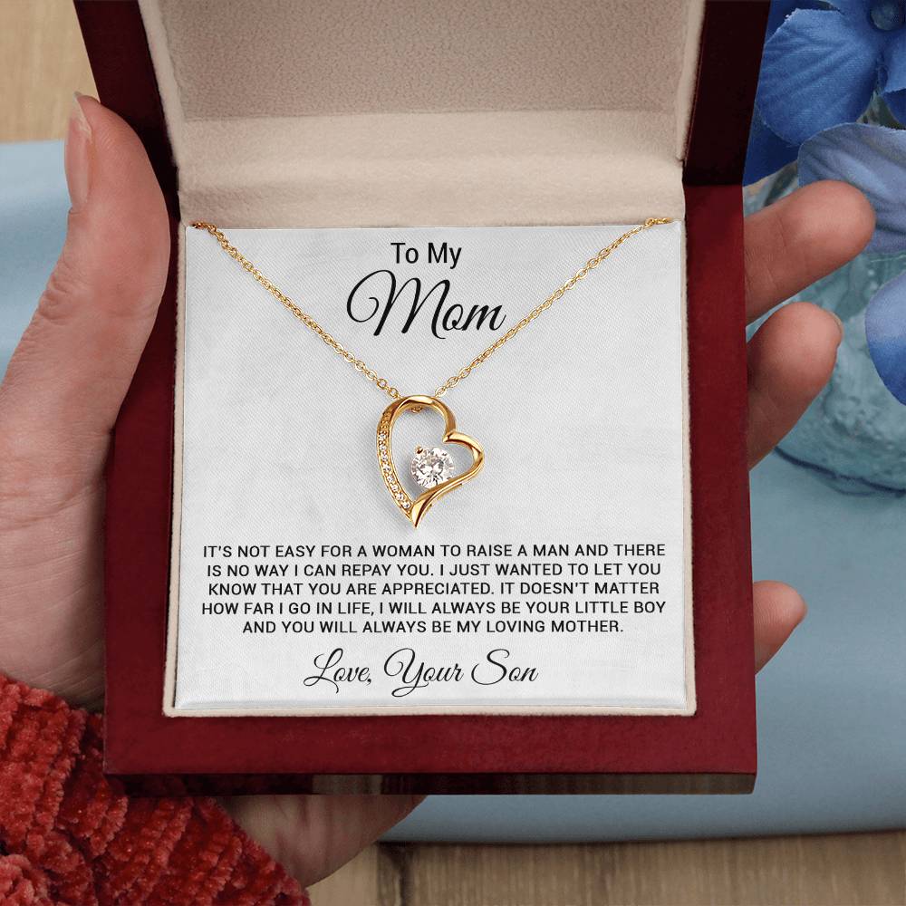 To My Mom Necklace, Mom Gift, Mom Mother's Day Gifts, Mom Gift From Son 26_3
