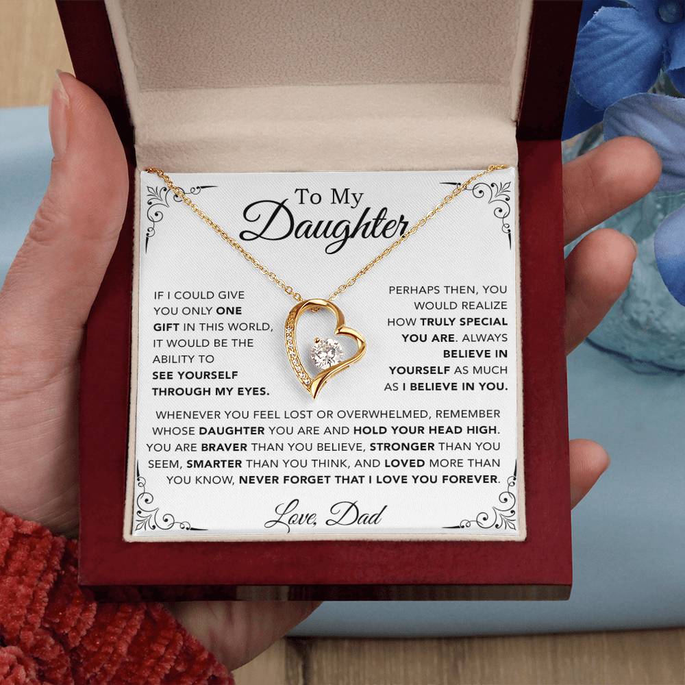 To My Daughter Necklace, Gift for Daughter from Dad, Father Daughter Necklace 11_10