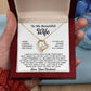 To My Beautiful Wife Necklace, Gift From Husband, Anniversary Gifts For Wife