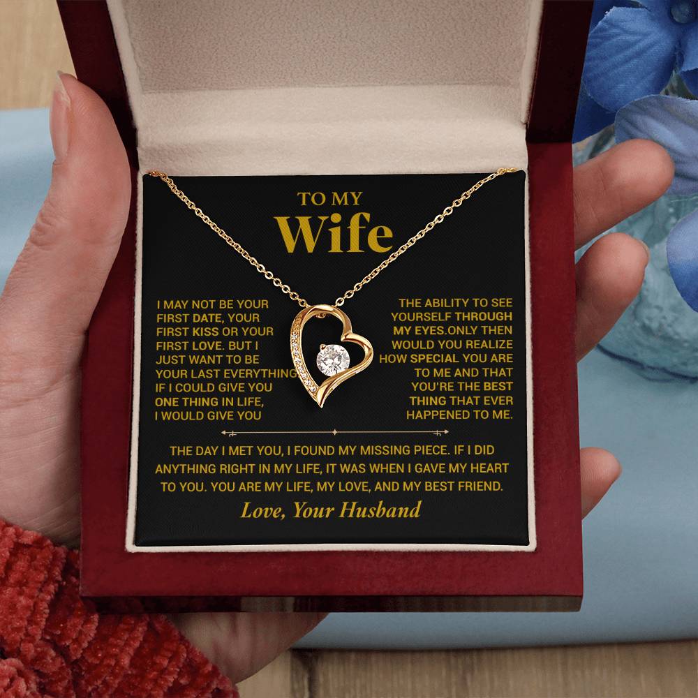 To My Wife Necklace, Christmas Gift For Wife, Christmas Gifts For Her, Wife Gift_ Orange