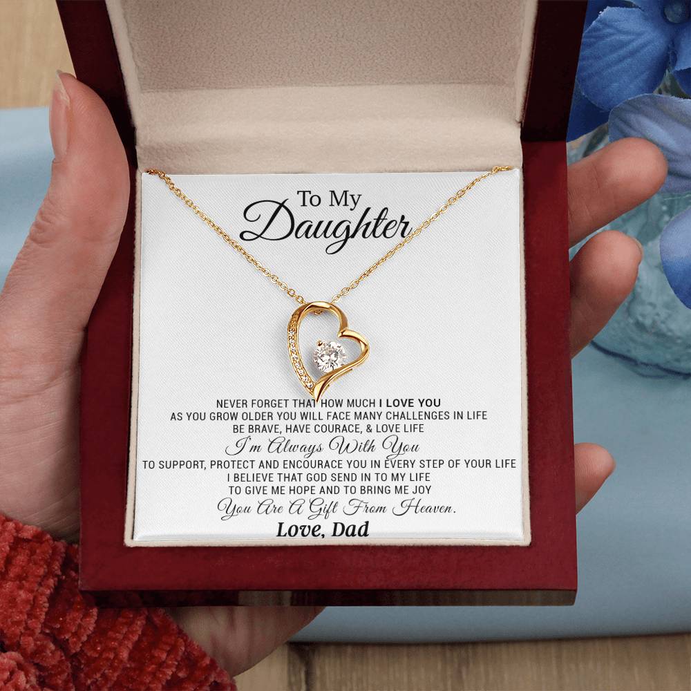 To My Daughter Necklace, Daughter Father Necklace, Daughter Gift from Dad 21_11