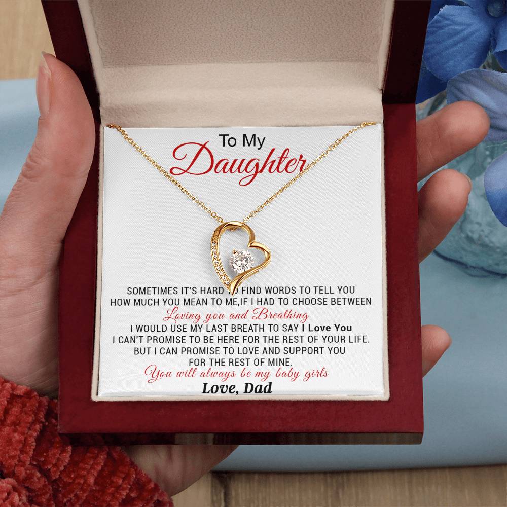 To My Daughter Necklace, Daughter Father Necklace, Daughter Gift from Dad 5_11