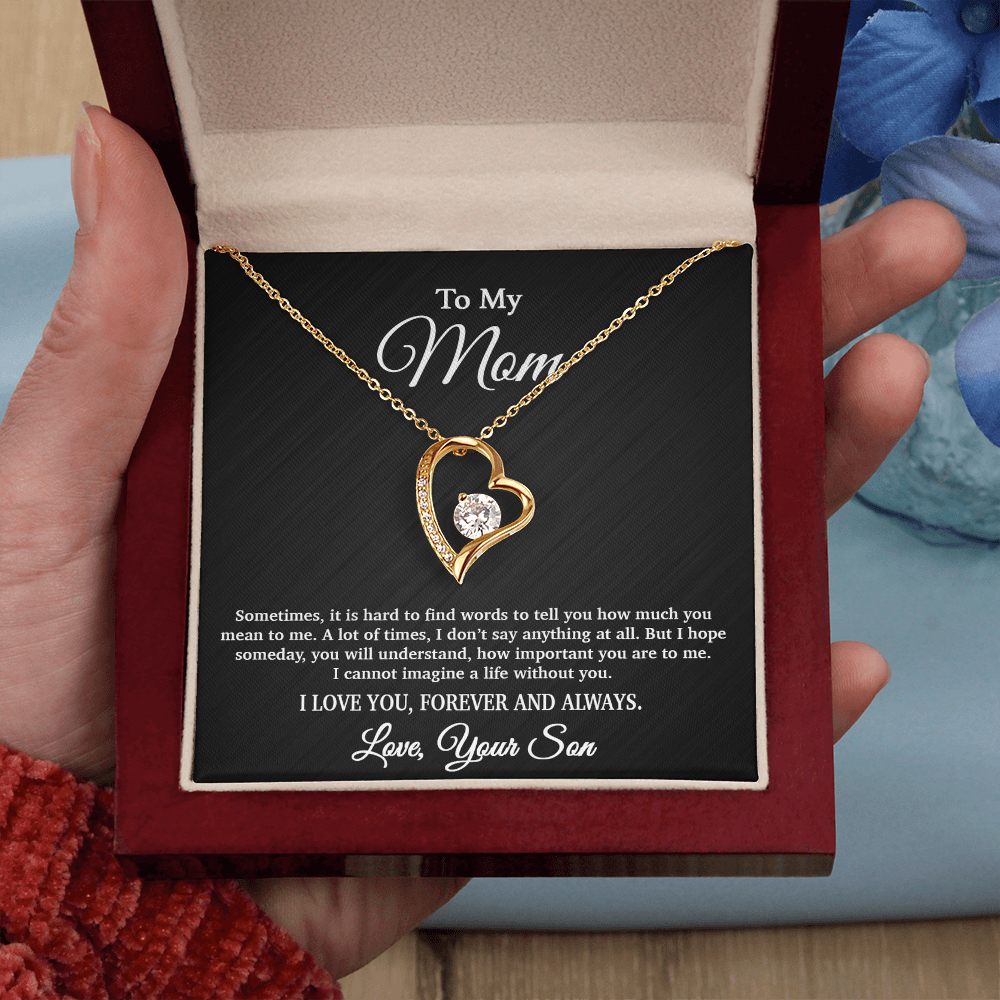 To My Mom Necklace, Gift From Son For Birthday, Mother's Day Gift 5_4