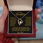 To My Daughter Necklace, Gift for Daughter from Dad, Father Daughter Necklace 3_6_Gold
