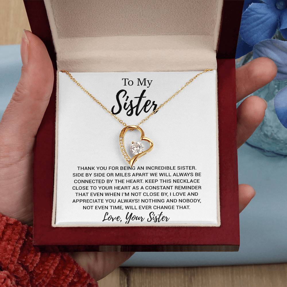 To My Sister Necklace, Brother to Sister, Birthday gift For Sister from Brother 13_8