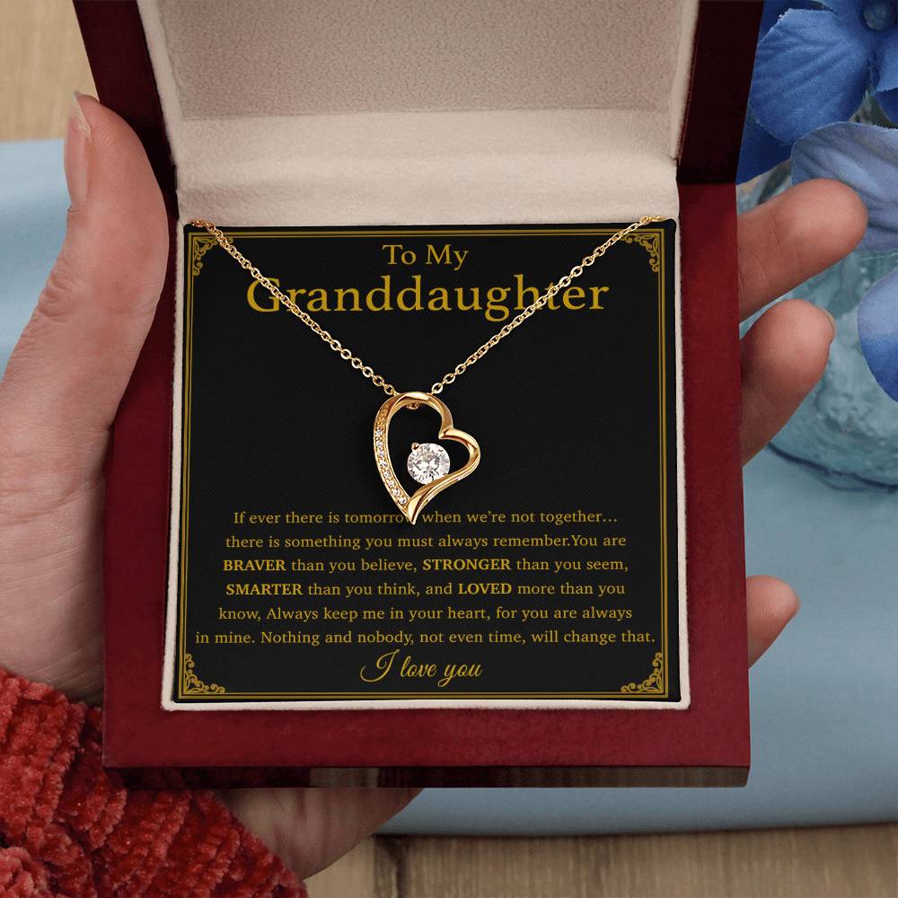 To My Granddaughter Necklace, Birthday Gift For Granddaughter, Birthday Gifts 29_8