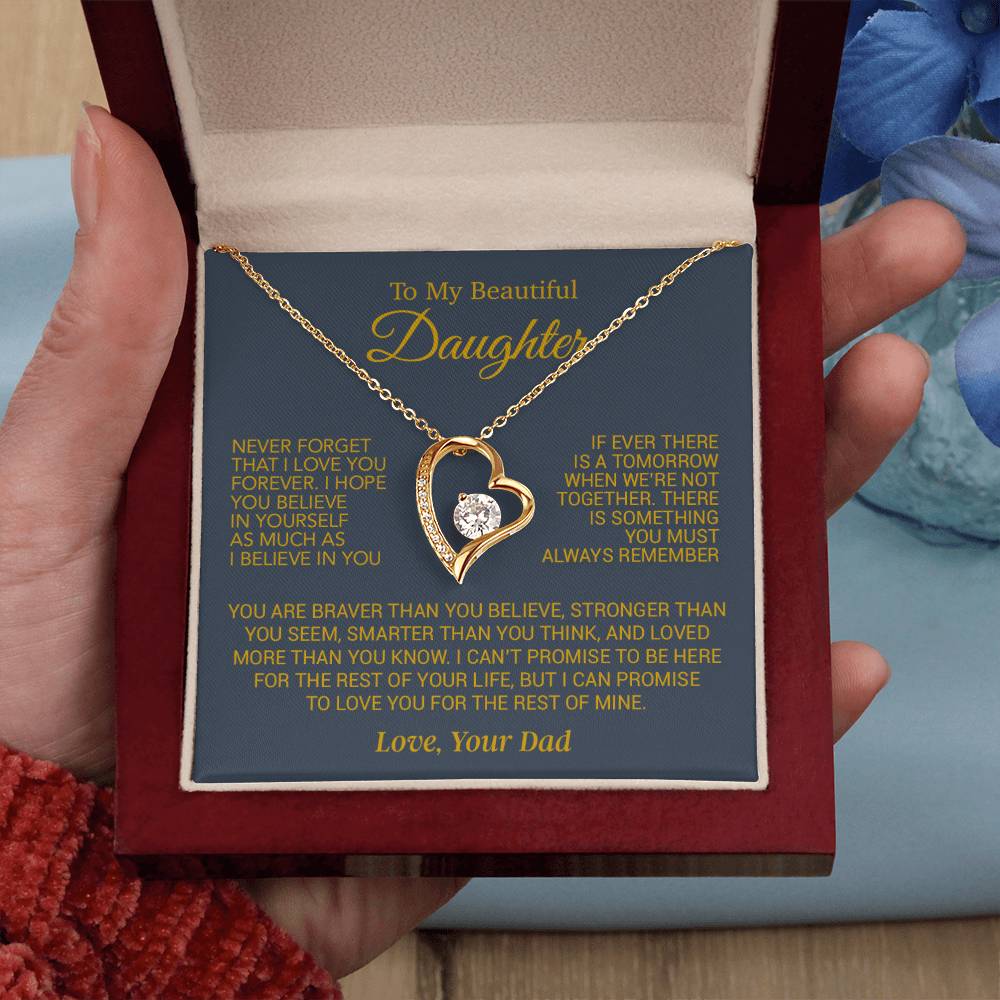 To My Daughter Necklace, Daughter Birthday Gift, Christmas Gift for Daughter 17_10