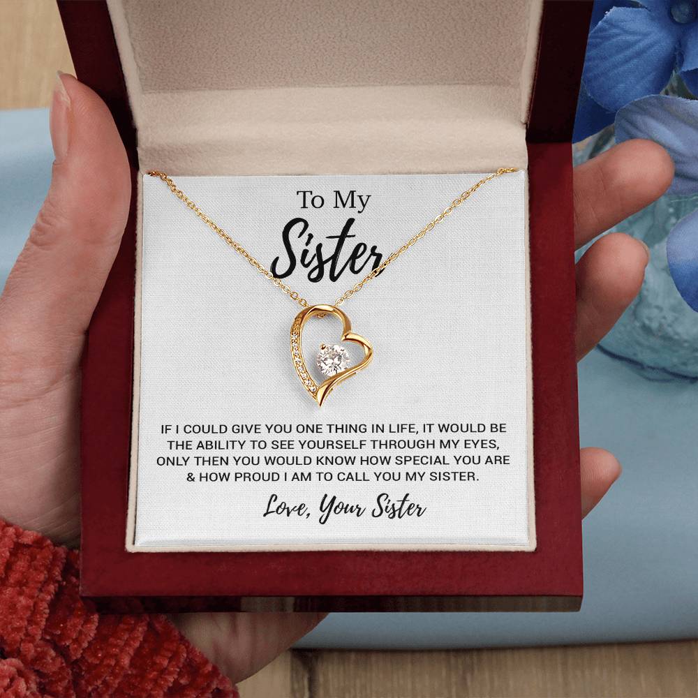 To My Sister Necklace, Brother to Sister, Birthday gift For Sister from Brother 11_3