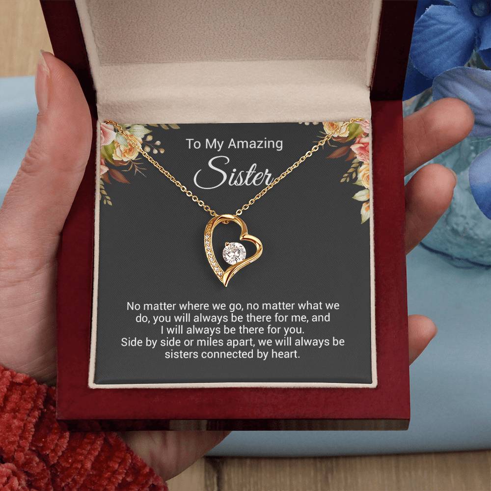 To My Sister Necklace, Birthday Gift For Sister, Sister Christmas Gift