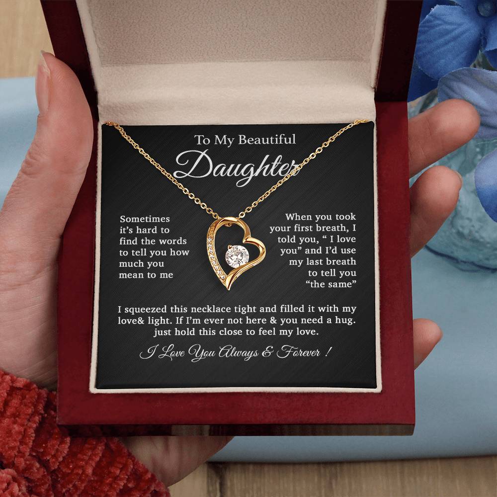To My Daughter Necklace, Daughter Father Necklace, Daughter Gift From Dad 25_2