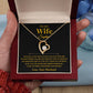 Custom To My Wife Necklace , Anniversary Gift Wife , Valentines Gift for Wife, Christmas Gifts