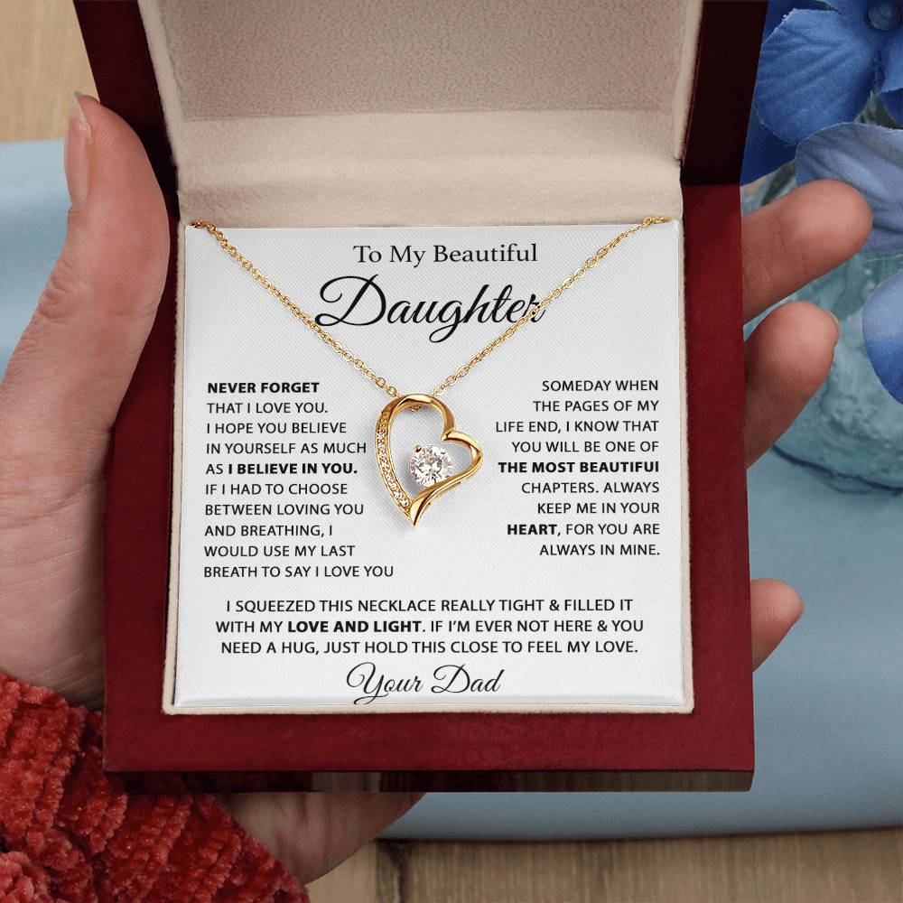 To My Daughter Necklace, Daughter Father Necklace, Daughter Gift From Dad 26_7