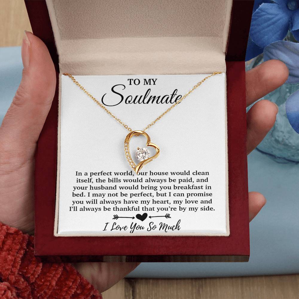 To My Soulmate Necklace, Soulmate Gift, Soulmate Jewelry Anniversary