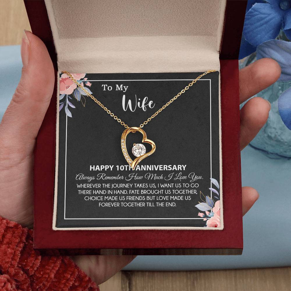 10th Anniversary Gift For Wife Necklace, 10 Year Anniversary, 10th Wedding Gift _28_8