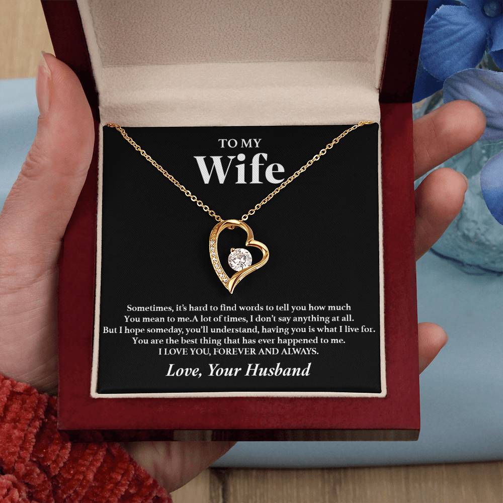 To My Wife Necklace, Gift For Wife, Anniversary Gift For Wife, Necklace For Wife