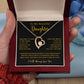 To My Daughter Necklace, Gift for Daughter from Dad, Father Daughter Necklace  11_5_Gold