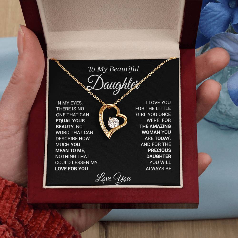 To My Daughter Necklace, Love Dad, Beautiful Necklace Gift, From Father Dad