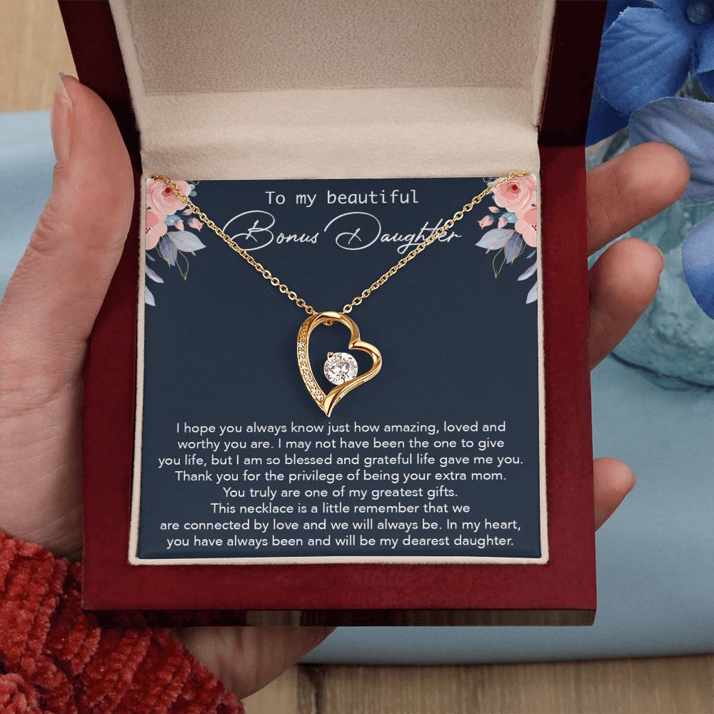 To my Bonus Daughter Necklace, Bonus Daughter, Step Daughter Gift