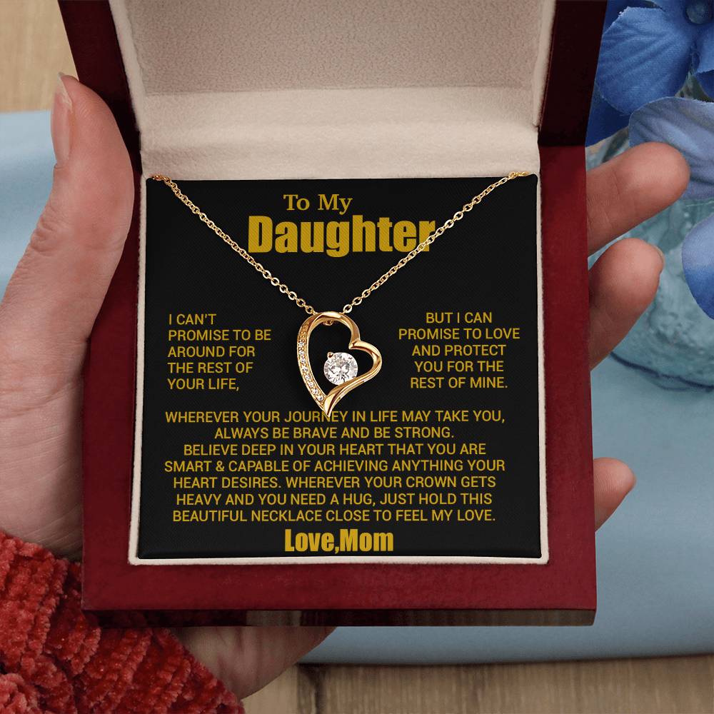 To My Daughter Necklace, Daughter Mother Necklace, Daughter Gift From Mom 24_8_Gold
