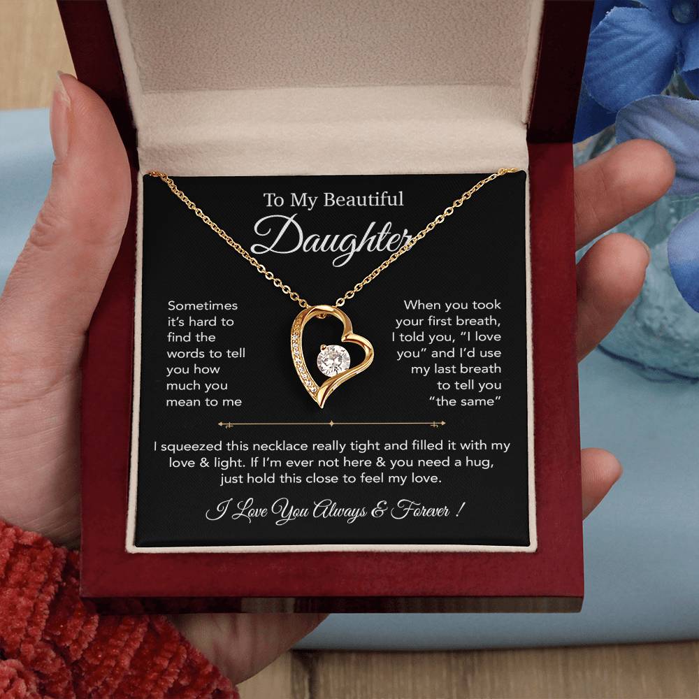 To My Daughter Necklace, Gift for Daughter from Dad,Daughter Father Necklace 23_12