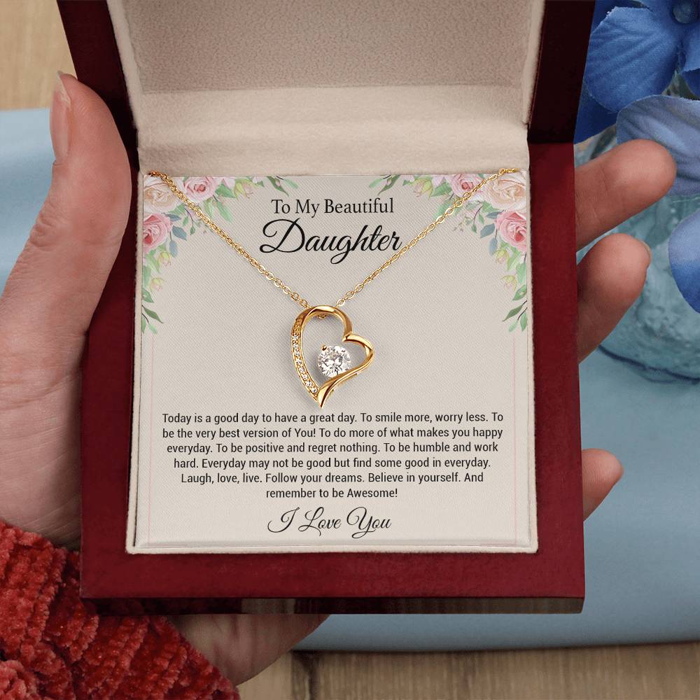 To My Daughter Necklace, Daughter Gift, Daughter Gift From Mom