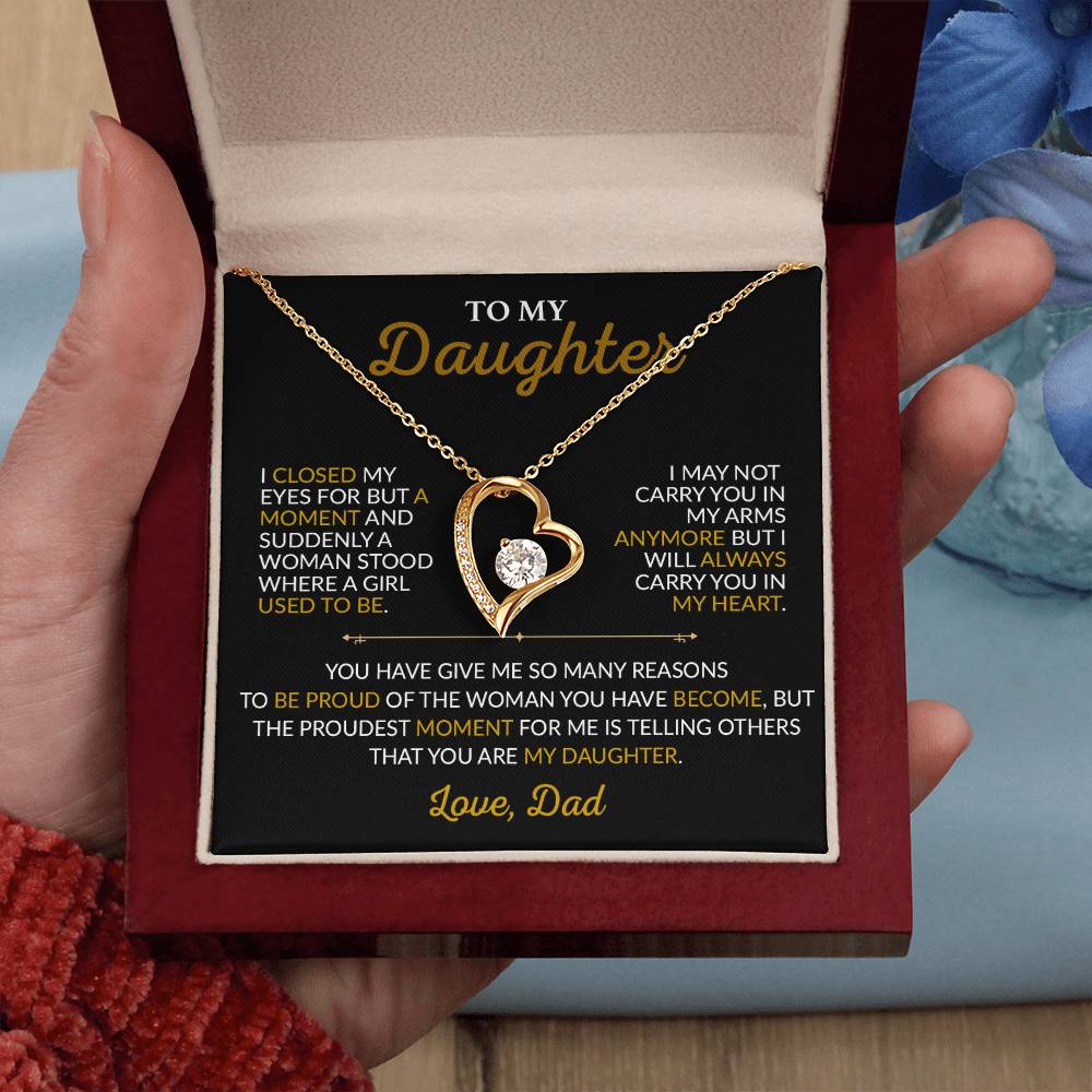 To My Daughter Necklace, Gift for Daughter from Dad,Daughter Father Necklace 14_3