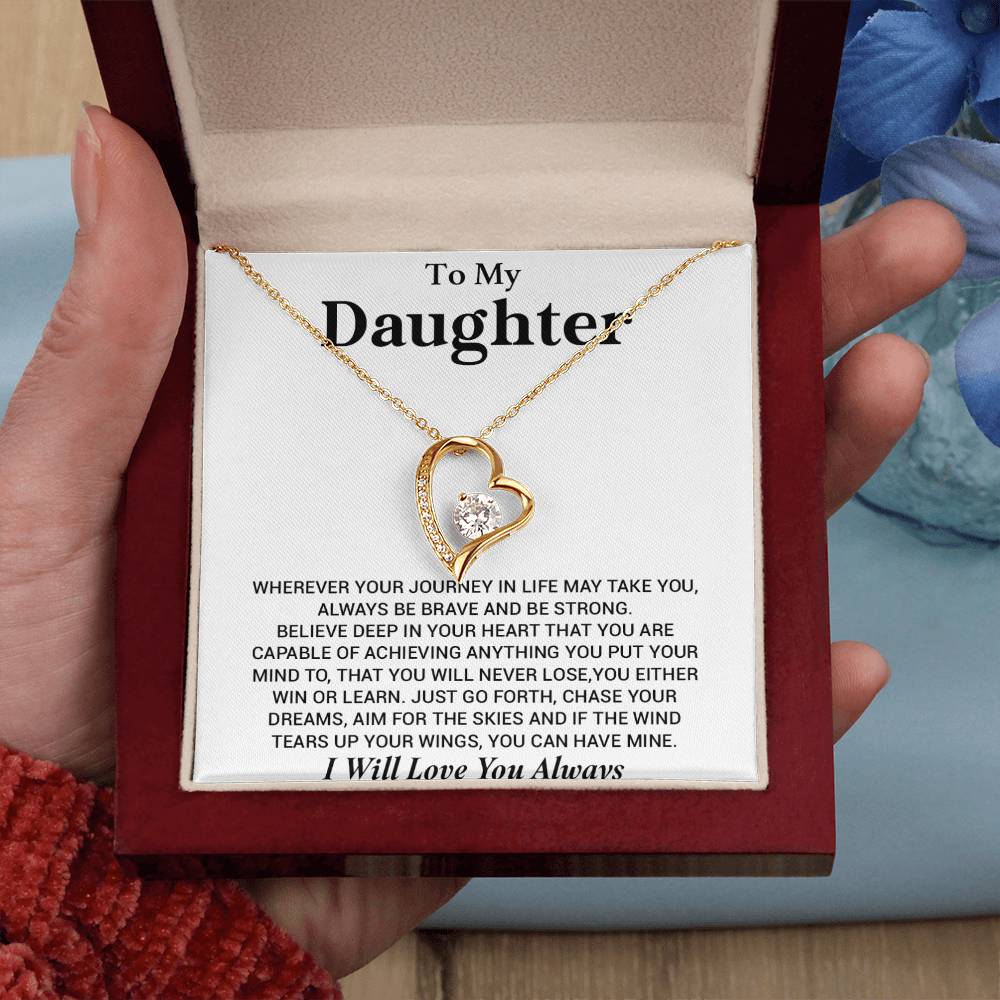 To My Daughter Necklace, Gift for Daughter from Dad, Birthday Christmas Graduation Gift 4_8