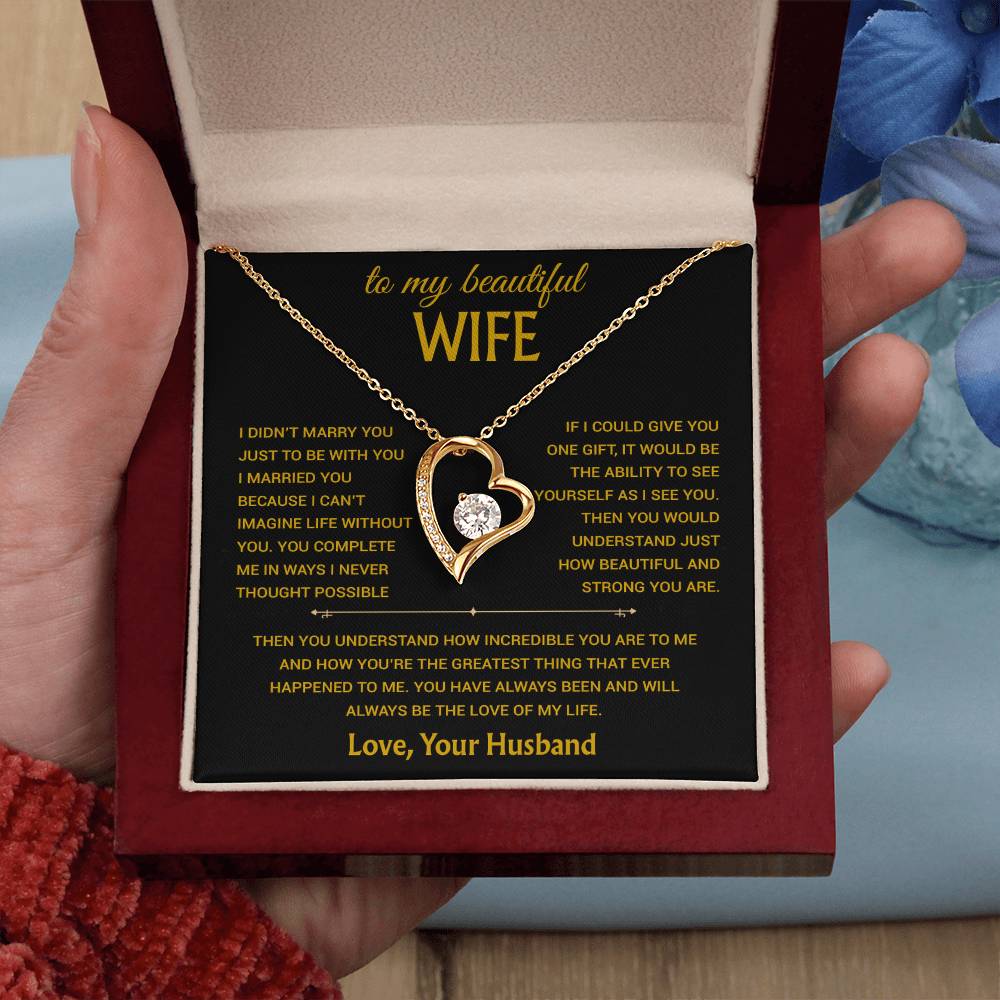 To My Wife Necklace, Christmas Gifts For Women, Anniversary Gift For Wife 14_12