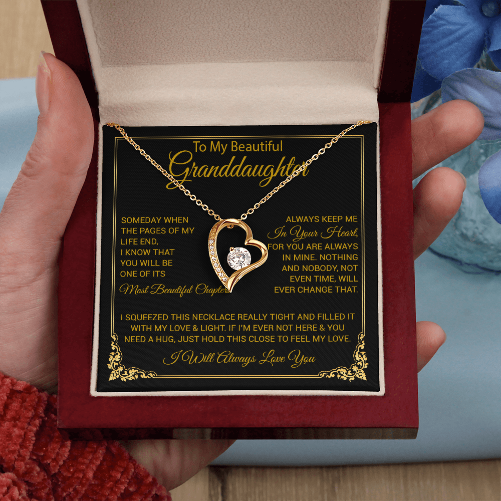 To My Granddaughter Necklace, Granddaughter Gift from Grandma, Christmas Gift 27_8