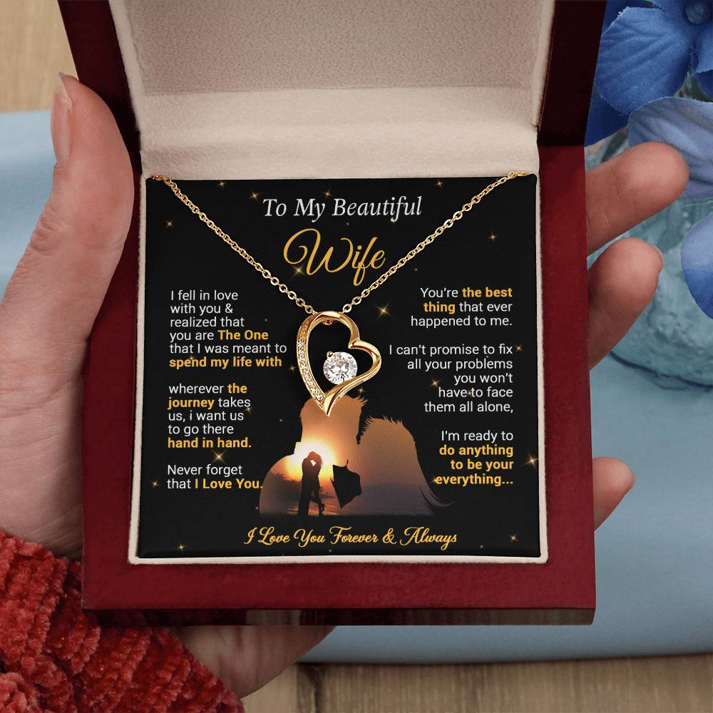 To My Wife Necklace, Gift For Wife Girlfriend From Husband, Valentines Day.png