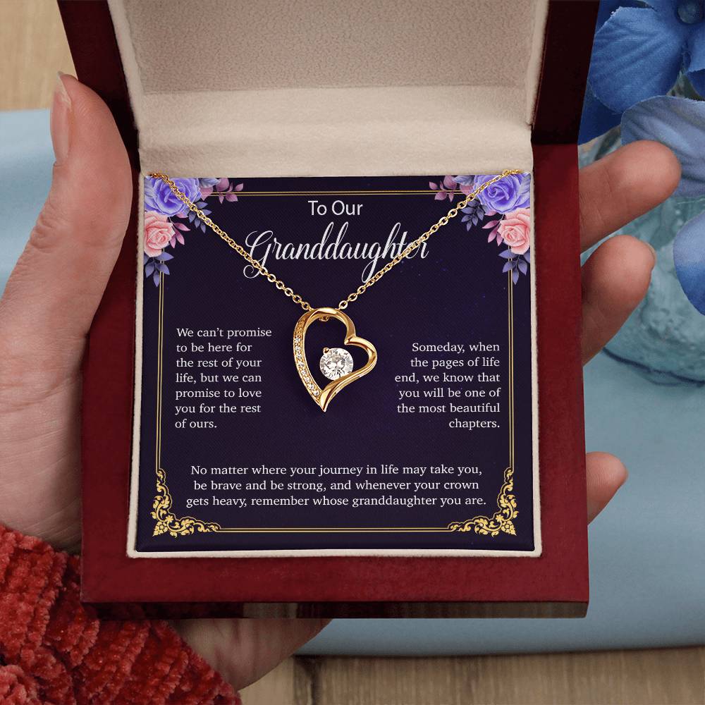 To Our Granddaughter Necklace, Birthday Gift For Granddaughter, Jewelry Gift from Grandparents 30_5