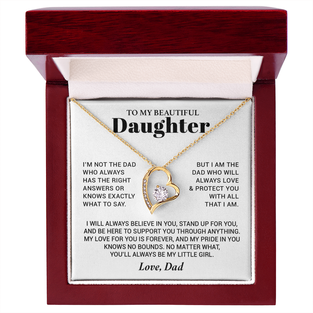 To My Daughter Necklace from Dad, Daughter Dad Necklace, Gifts for Daughter 17_10