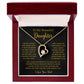 To My Daughter Necklace, Gift for Daughter from Dad, Father Daughter Necklace  6_5_Gold